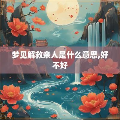 梦见解救亲人是什么意思,好不好