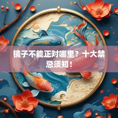 镜子不能正对哪里？十大禁忌须知！