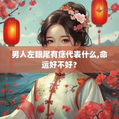 男人左眼尾有痣代表什么,命运好不好？
