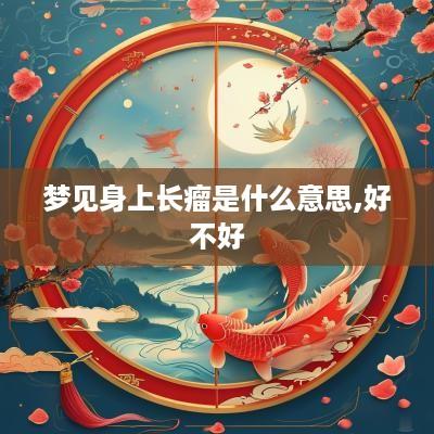 梦见身上长瘤是什么意思,好不好