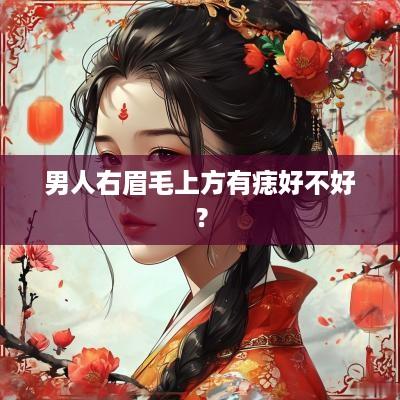 男人右眉毛上方有痣好不好？