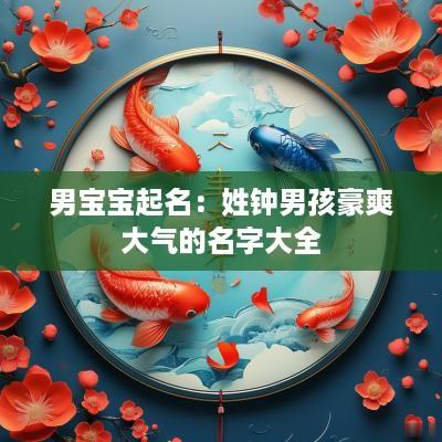 男宝宝起名：姓钟男孩豪爽大气的名字大全
