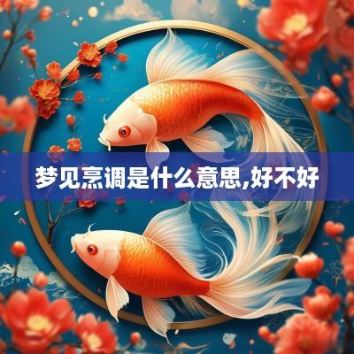梦见烹调是什么意思,好不好