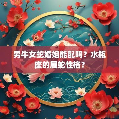 男牛女蛇婚姻能配吗？水瓶座的属蛇性格？