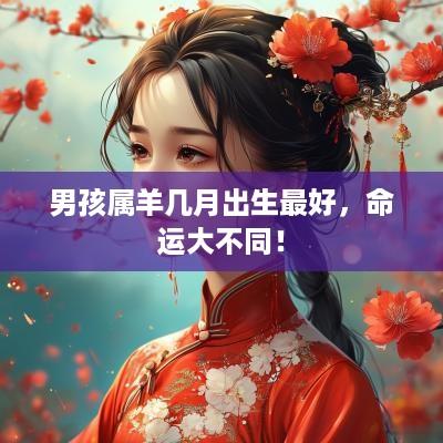 男孩属羊几月出生最好，命运大不同！