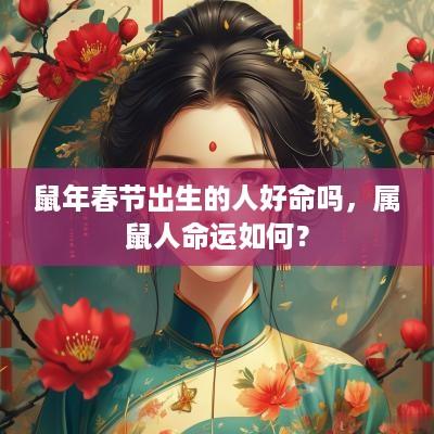 蛇年春节出生的人好命吗，属鼠人命运如何？