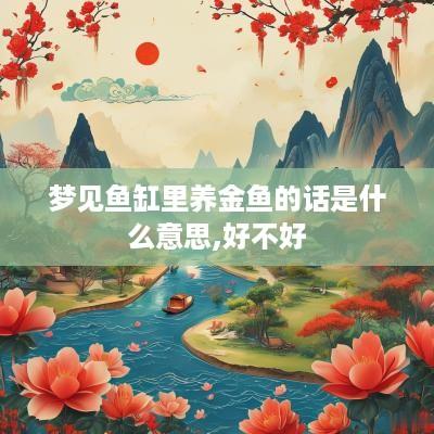 梦见鱼缸里养金鱼的话是什么意思,好不好
