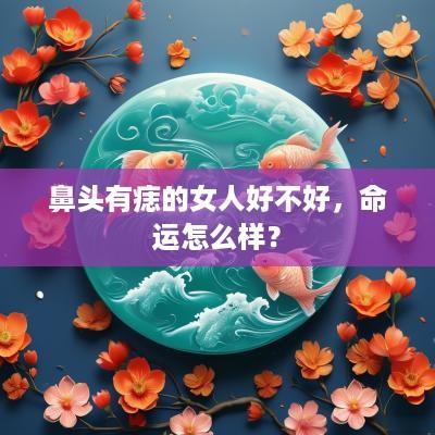 鼻头有痣的女人好不好，命运怎么样？