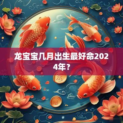 龙宝宝几月出生最好命2025年？