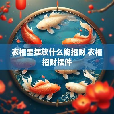 衣柜里摆放什么能招财 衣柜招财摆件