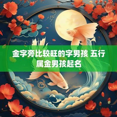 金字旁比较旺的字男孩 五行属金男孩起名