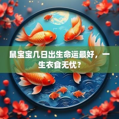 鼠宝宝几日出生命运最好，一生衣食无忧？