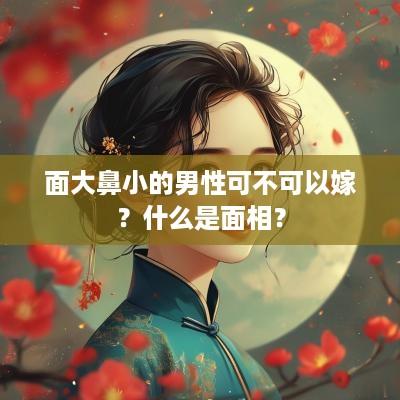 面大鼻小的男性可不可以嫁？什么是面相？