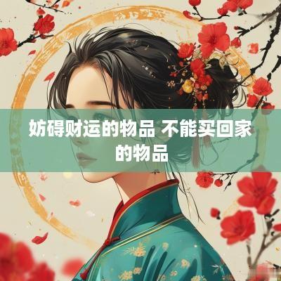 妨碍财运的物品 不能买回家的物品