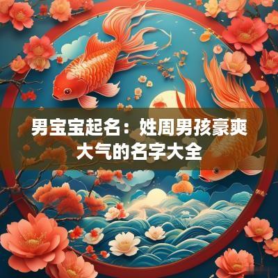 男宝宝起名：姓周男孩豪爽大气的名字大全