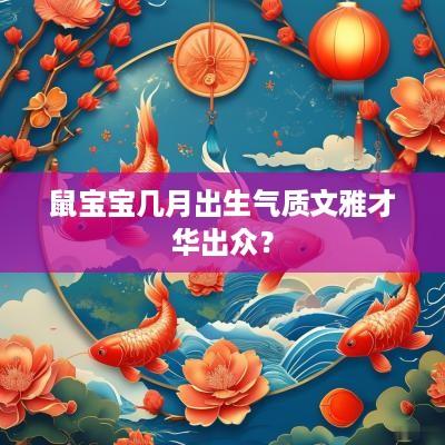 鼠宝宝几月出生气质文雅才华出众？