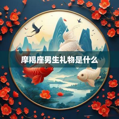 摩羯座男生礼物是什么