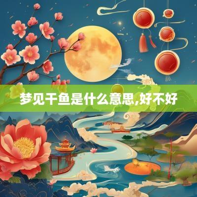 梦见干鱼是什么意思,好不好