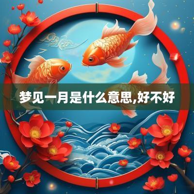 梦见一月是什么意思,好不好