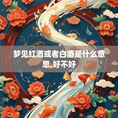 梦见红酒或者白酒是什么意思,好不好