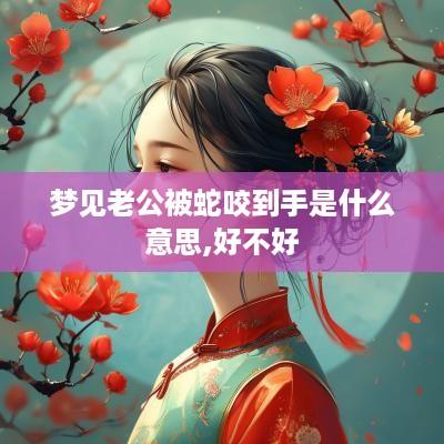 梦见老公被蛇咬到手是什么意思,好不好