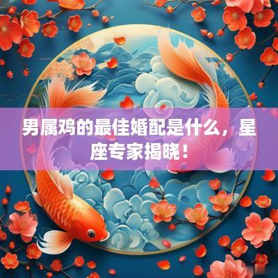 男属鸡的最佳婚配是什么，星座专家揭晓！