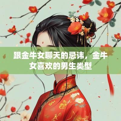 跟金牛女聊天的忌讳，金牛女喜欢的男生类型