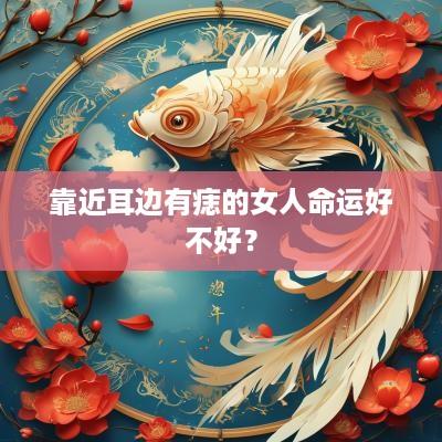 靠近耳边有痣的女人命运好不好？