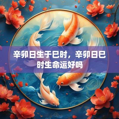 辛卯日生于巳时，辛卯日巳时生命运好吗