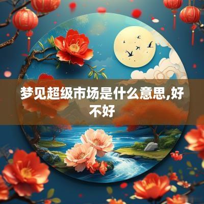 梦见超级市场是什么意思,好不好