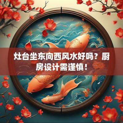 灶台坐东向西风水好吗？厨房设计需谨慎！