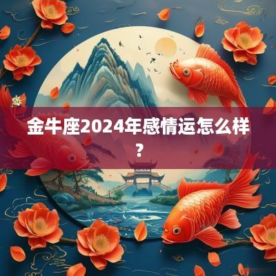 金牛座2025年感情运怎么样？