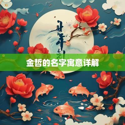 金哲的名字寓意详解