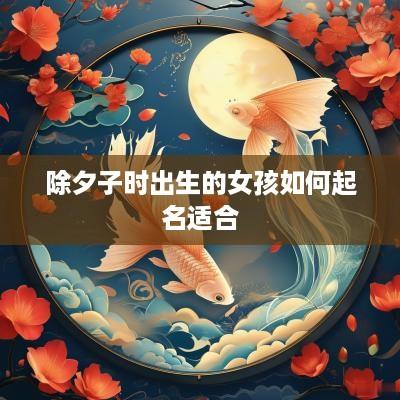 除夕子时出生的女孩如何起名适合