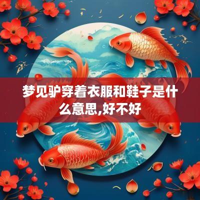 梦见驴穿着衣服和鞋子是什么意思,好不好