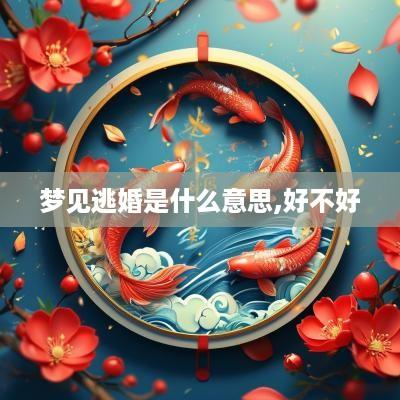 梦见逃婚是什么意思,好不好