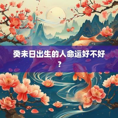 癸未日出生的人命运好不好？