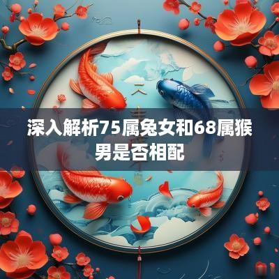 深入解析75属兔女和68属猴男是否相配