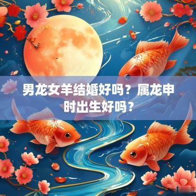 男龙女羊结婚好吗？属龙申时出生好吗？