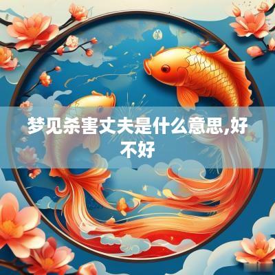 梦见杀害丈夫是什么意思,好不好