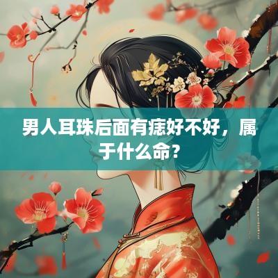 男人耳珠后面有痣好不好，属于什么命？
