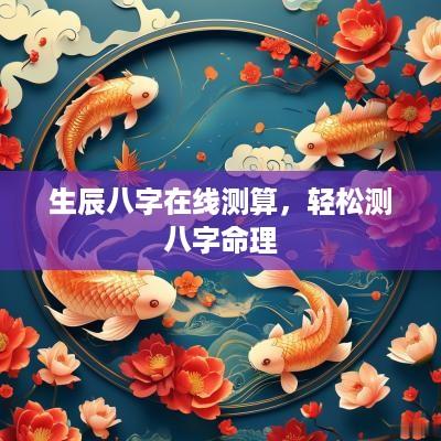 生辰八字在线测算，轻松测八字命理