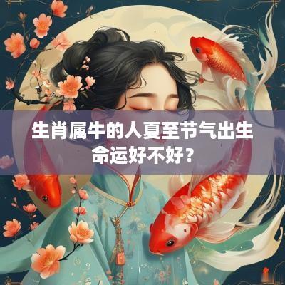 生肖属牛的人夏至节气出生命运好不好？