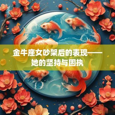 金牛座女吵架后的表现——她的坚持与固执