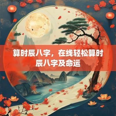 算时辰八字，在线轻松算时辰八字及命运