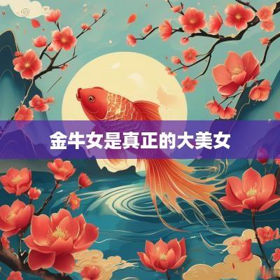 金牛女是真正的大美女