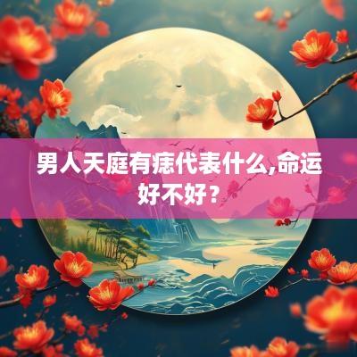 男人天庭有痣代表什么,命运好不好？