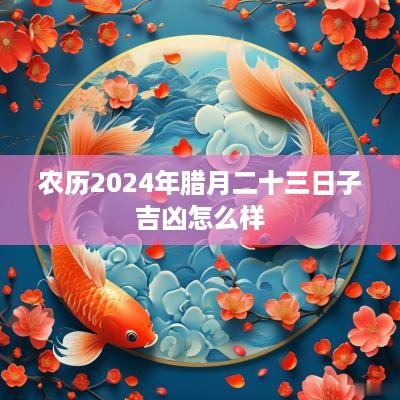 农历2025年腊月二十三日子吉凶怎么样