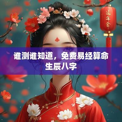 谁测谁知道，免费易经算命生辰八字