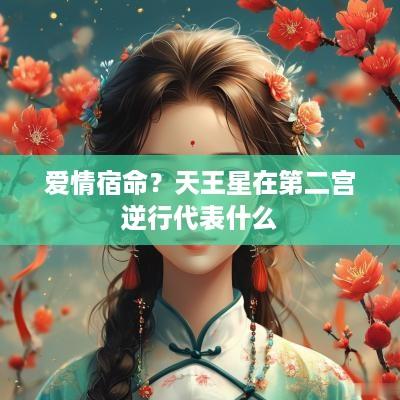爱情宿命？天王星在第二宫逆行代表什么